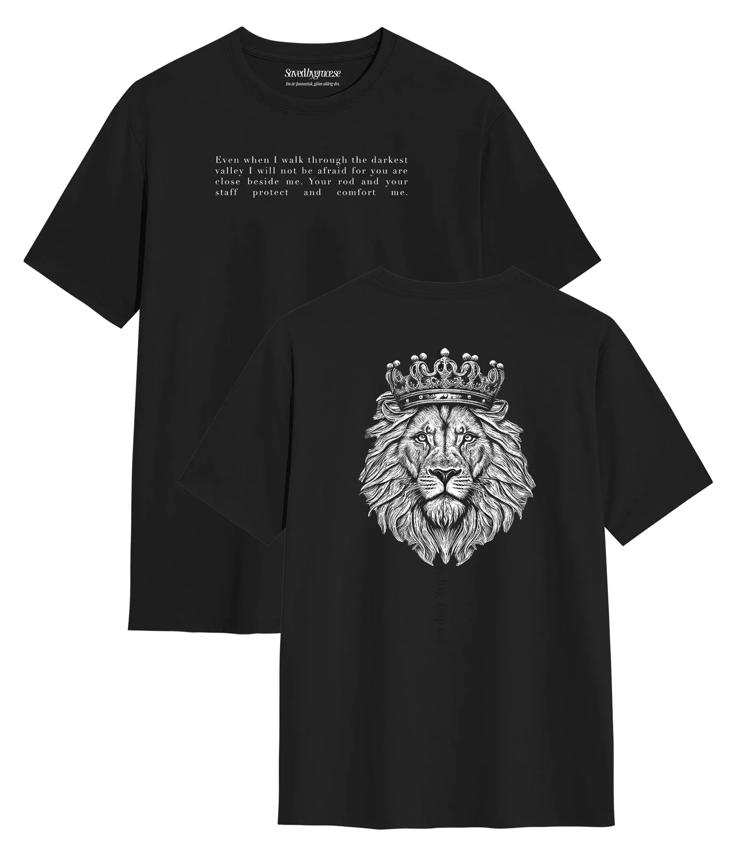 Lion - Normal fit lion fram och bak Kristna kläder och presenter Lion - Normal fit