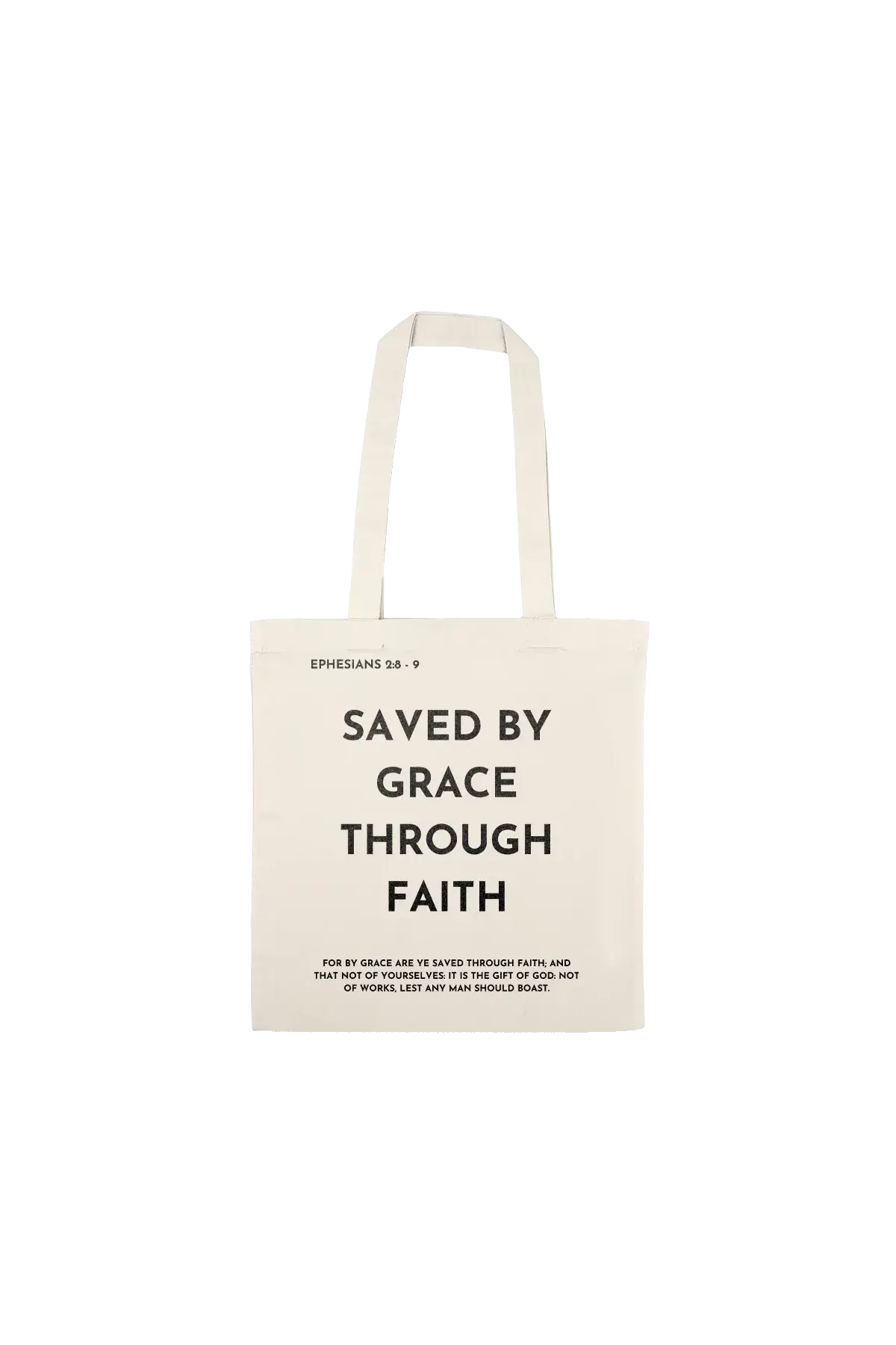 Saved by grace - Tote saved by grace neutral tote Kristna kläder och presenter Saved by grace - Tote - Bild 3