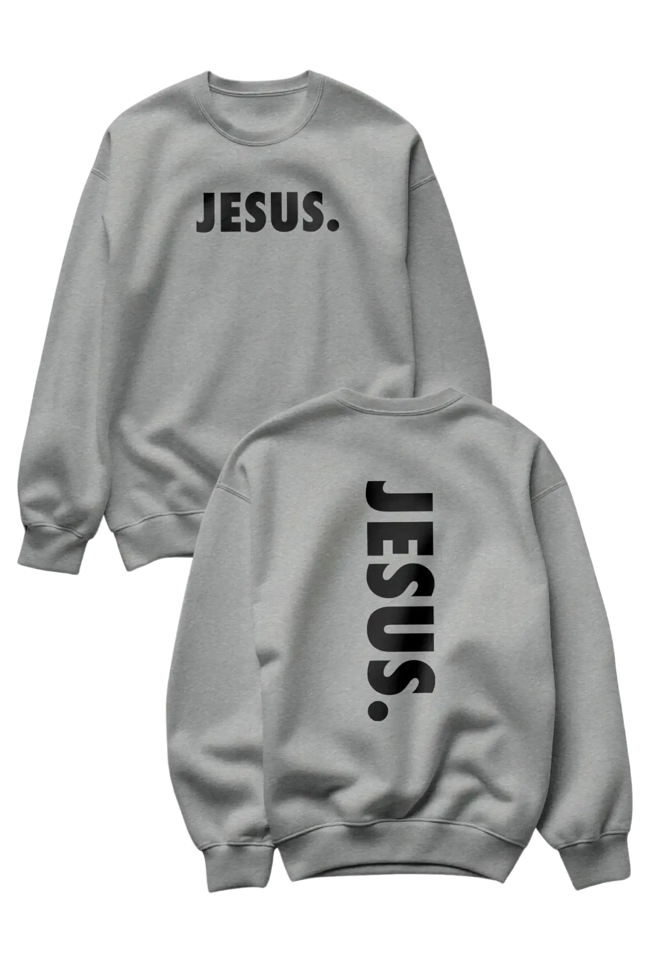 Jesus. - Sweatshirt jesus ljusgra college Kristna kläder och presenter Jesus. - Sweatshirt - Bild 2
