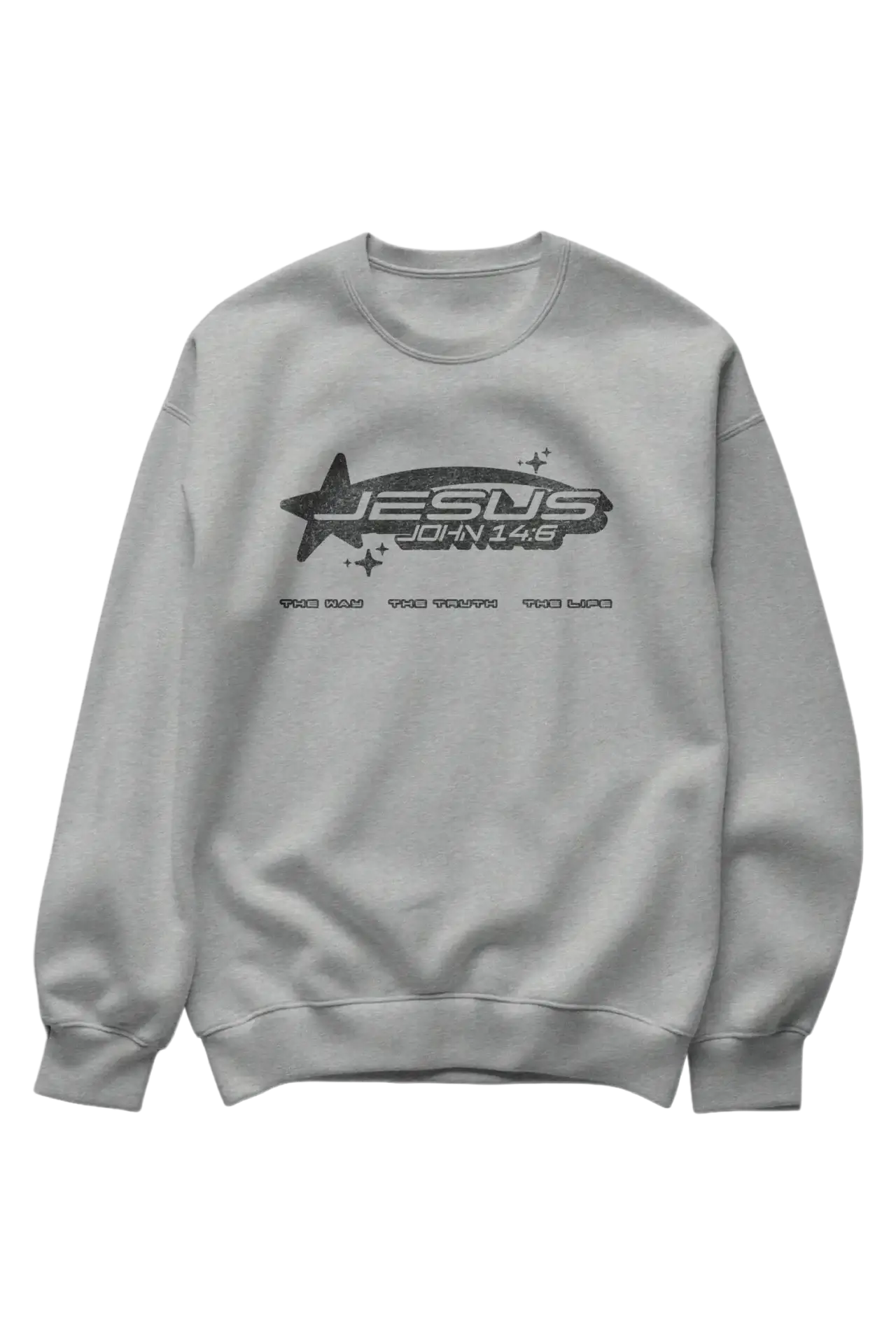 Jesus is - Sweatshirt mockup e3d05f4689b6d5fd5027dd89db512f3d 1 Kristna kläder och presenter Jesus is - Sweatshirt