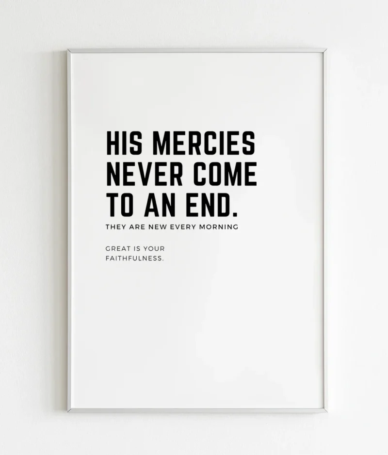 His mercies never ends