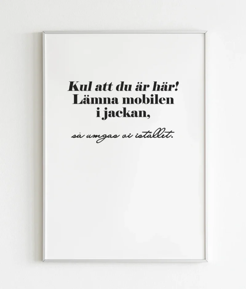 Kul att du är här