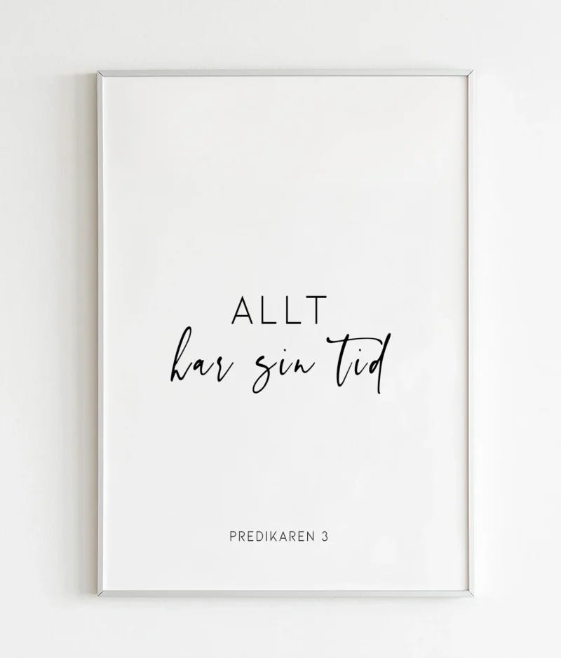 Allt har sin tid