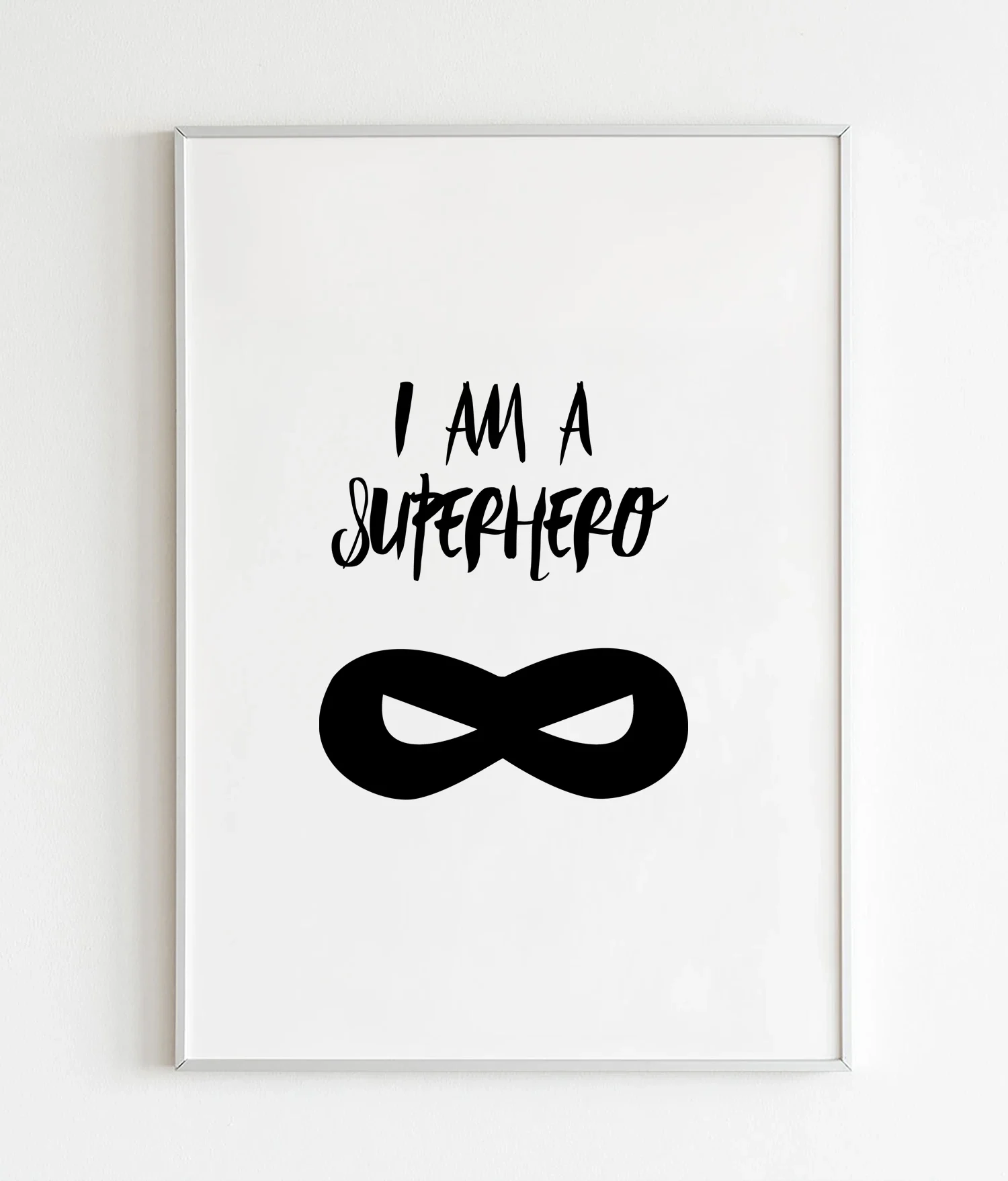I am a superhero two frame white copy Kristna kläder och presenter I am a superhero two
