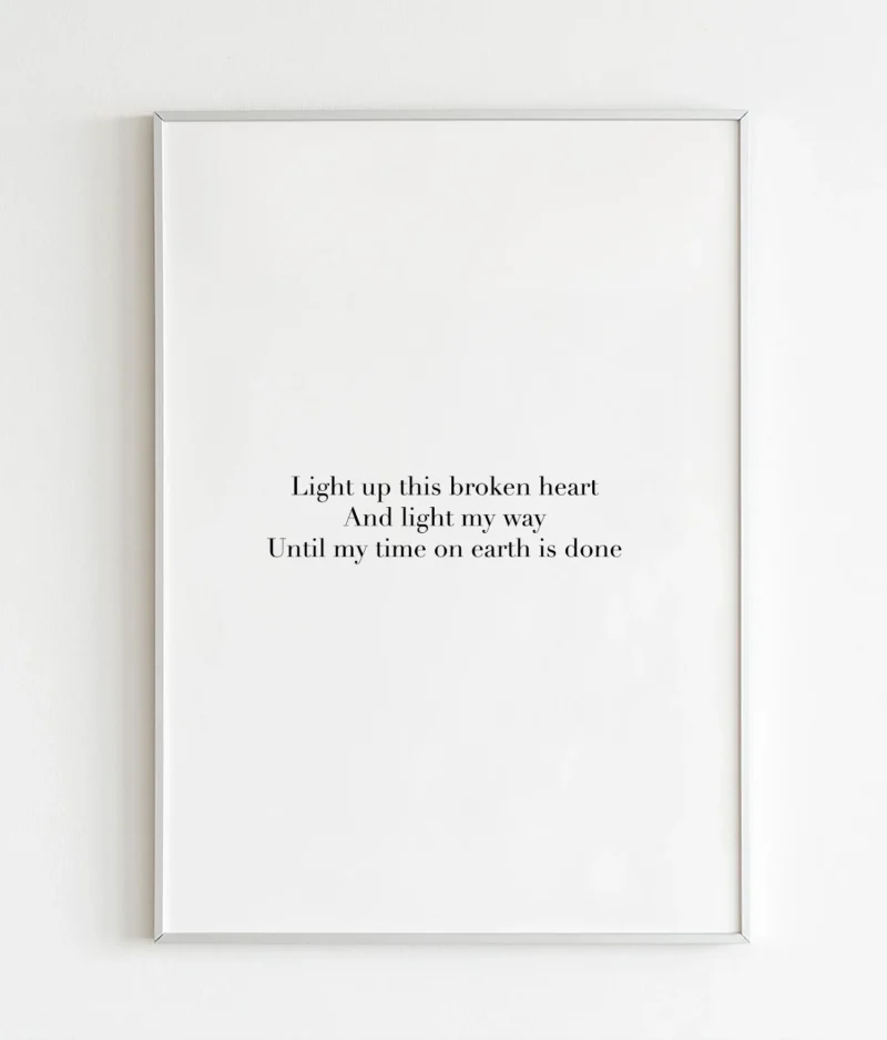 Light up this broken heart
