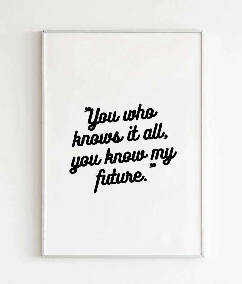 You who knows