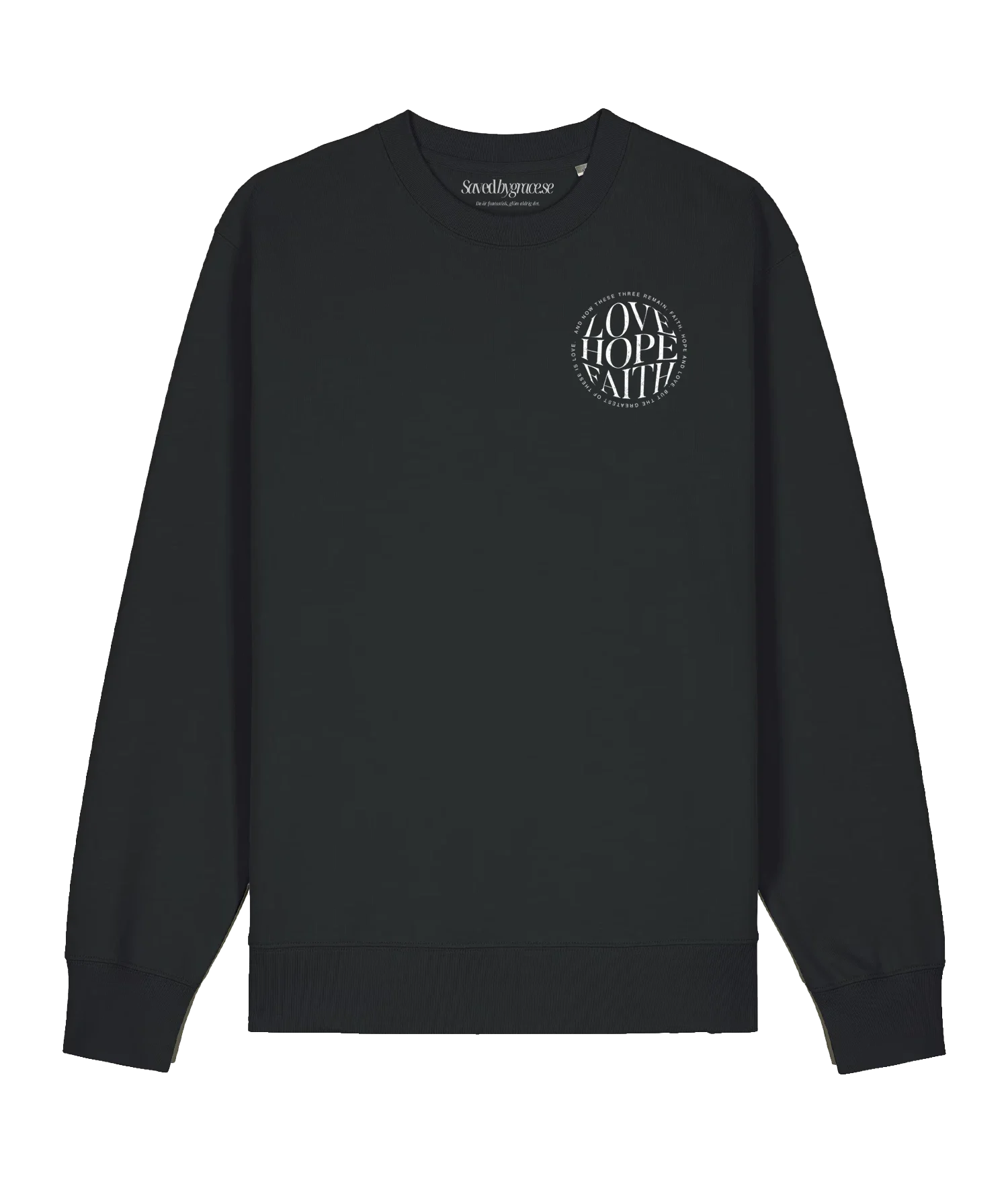 Love-faith-hope - Sweatshirt faith love hope svart Kristna kläder och presenter Love-faith-hope - Sweatshirt - Bild 6