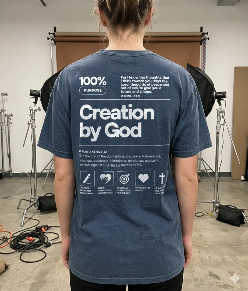 Creation by god - Stone washed tee