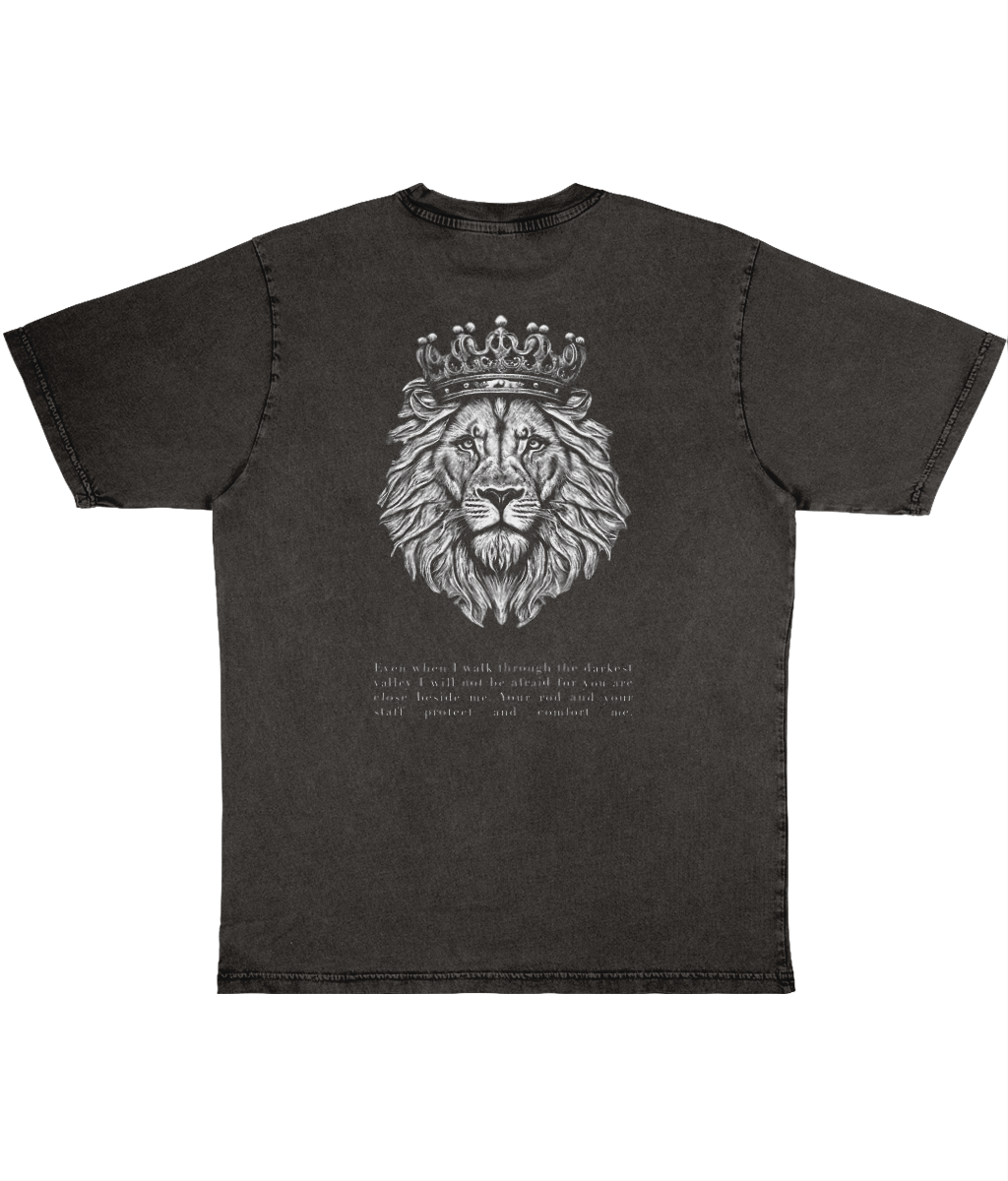 Lion - Stone Washed tee mockup 504fdfee1d4133a52a13afa8c41a5851 Kristna kläder och presenter Lion - Stone Washed tee
