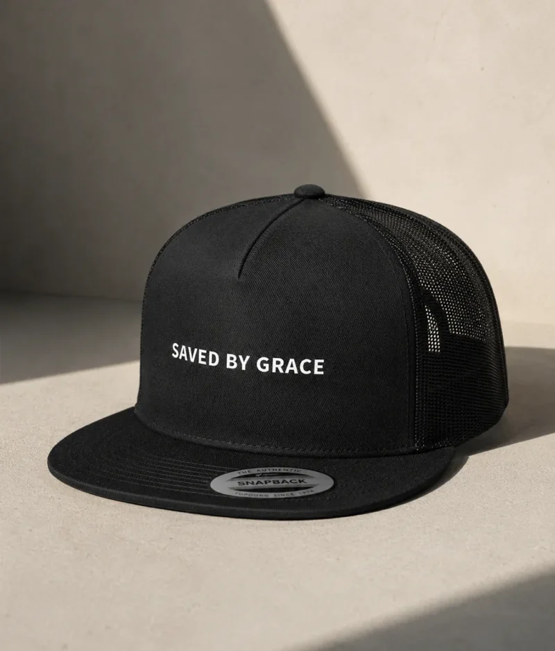 Saved by grace - trucker keps