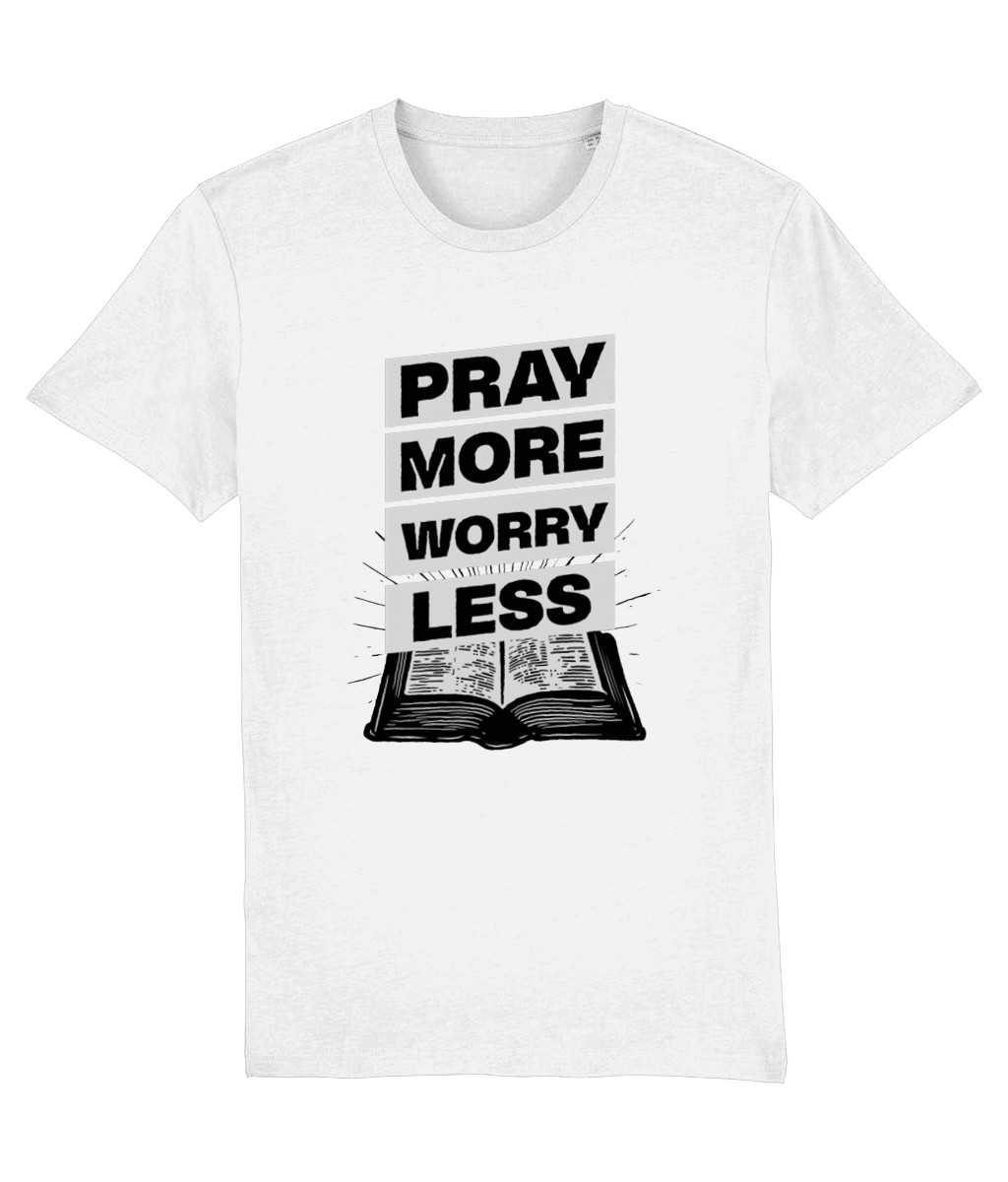 Pray more Bible - tee christian clothing Kristna kläder och presenter Pray more Bible - tee