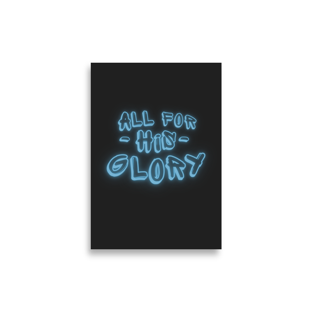 All for his Glory - Poster - Bild 2