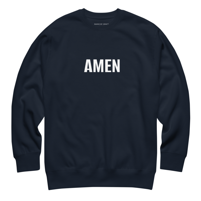 savedbygrace - kristna kläder och presenter amen sweatshirt 4 Kristna kläder och presenter Savedbygrace Kristna kläder och presenter
