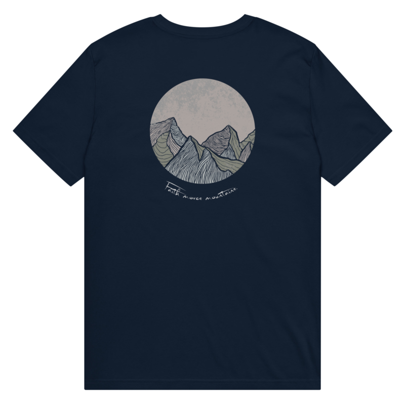 savedbygrace - kristna kläder och presenter faith move mountains t shirt 1 Kristna kläder och presenter Faith move mountains T-shirt