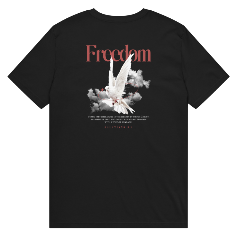 savedbygrace - kristna kläder och presenter freedom t shirt Kristna kläder och presenter Freedom T-shirt