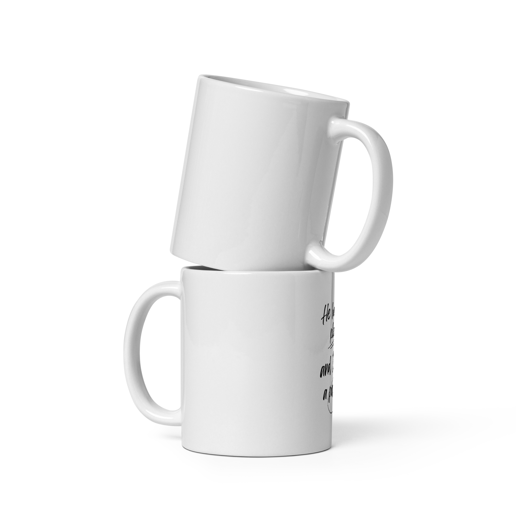 He has a plan - glossy mug - Bild 2