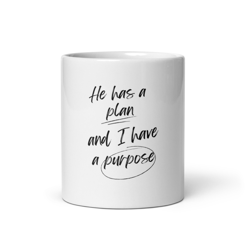 He has a plan - glossy mug