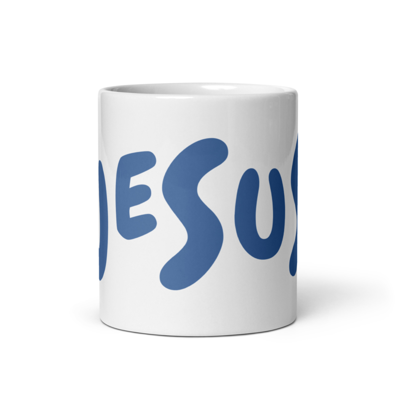 savedbygrace - kristna kläder och presenter jesus glossy mug 2 Kristna kläder och presenter Jesus glossy mug