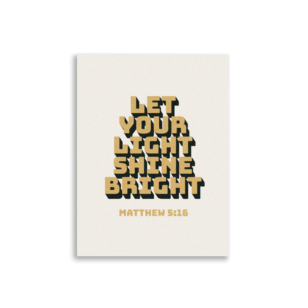 Let your light - Poster let your light poster 2 Kristna kläder och presenter Let your light - Poster - Bild 2
