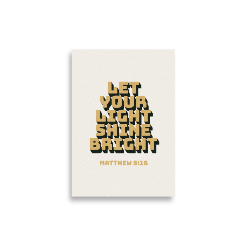 Let your light - Poster
