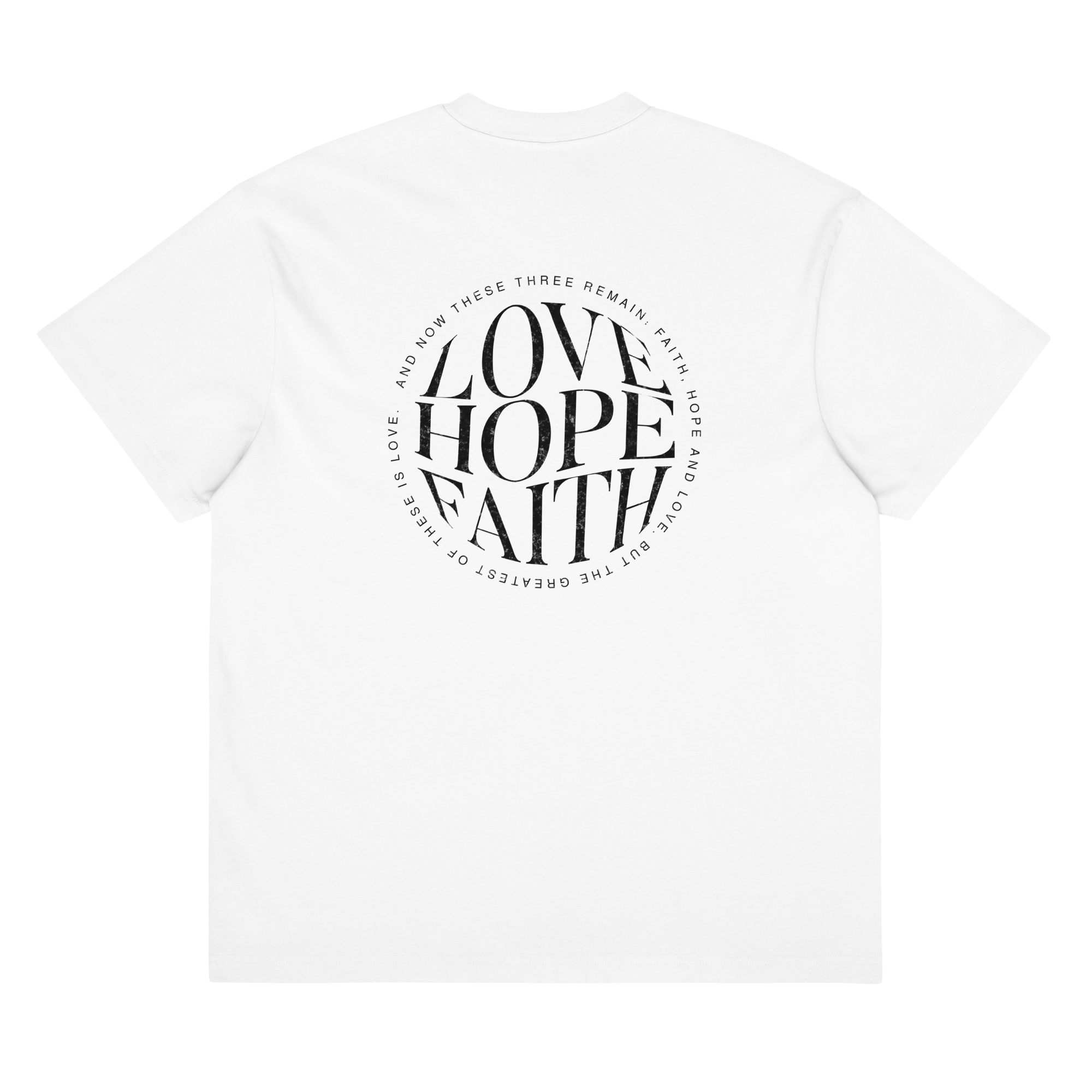 Love.Hope.faith - box tee love.hope .faith box tee Kristna kläder och presenter Love.Hope.faith - box tee