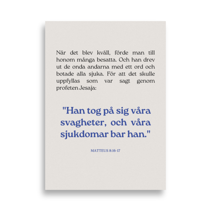 Matt 8:16 - Poster