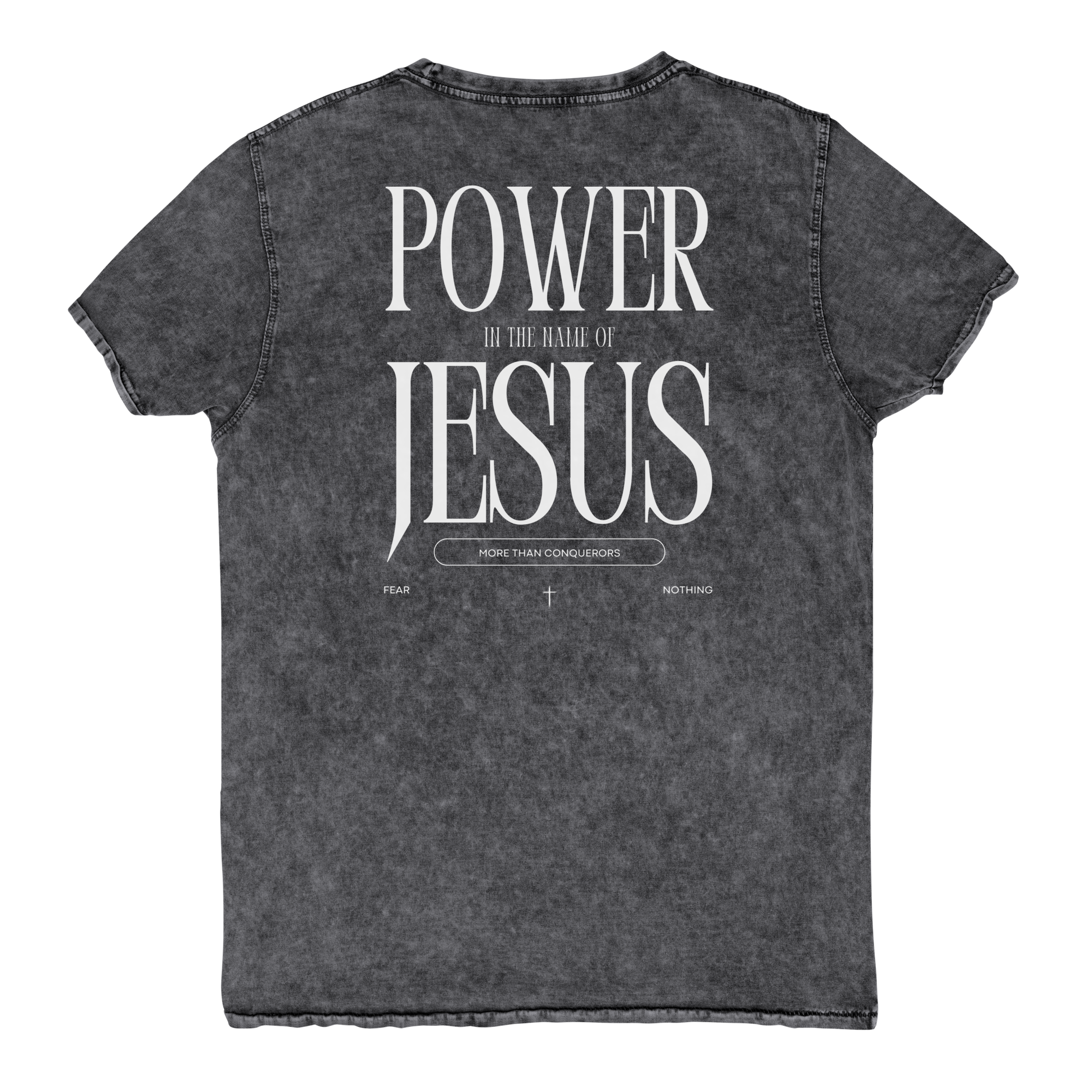 Power of Jesus - Washed tee power of jesus washed tee 1 Kristna kläder och presenter Power of Jesus - Washed tee