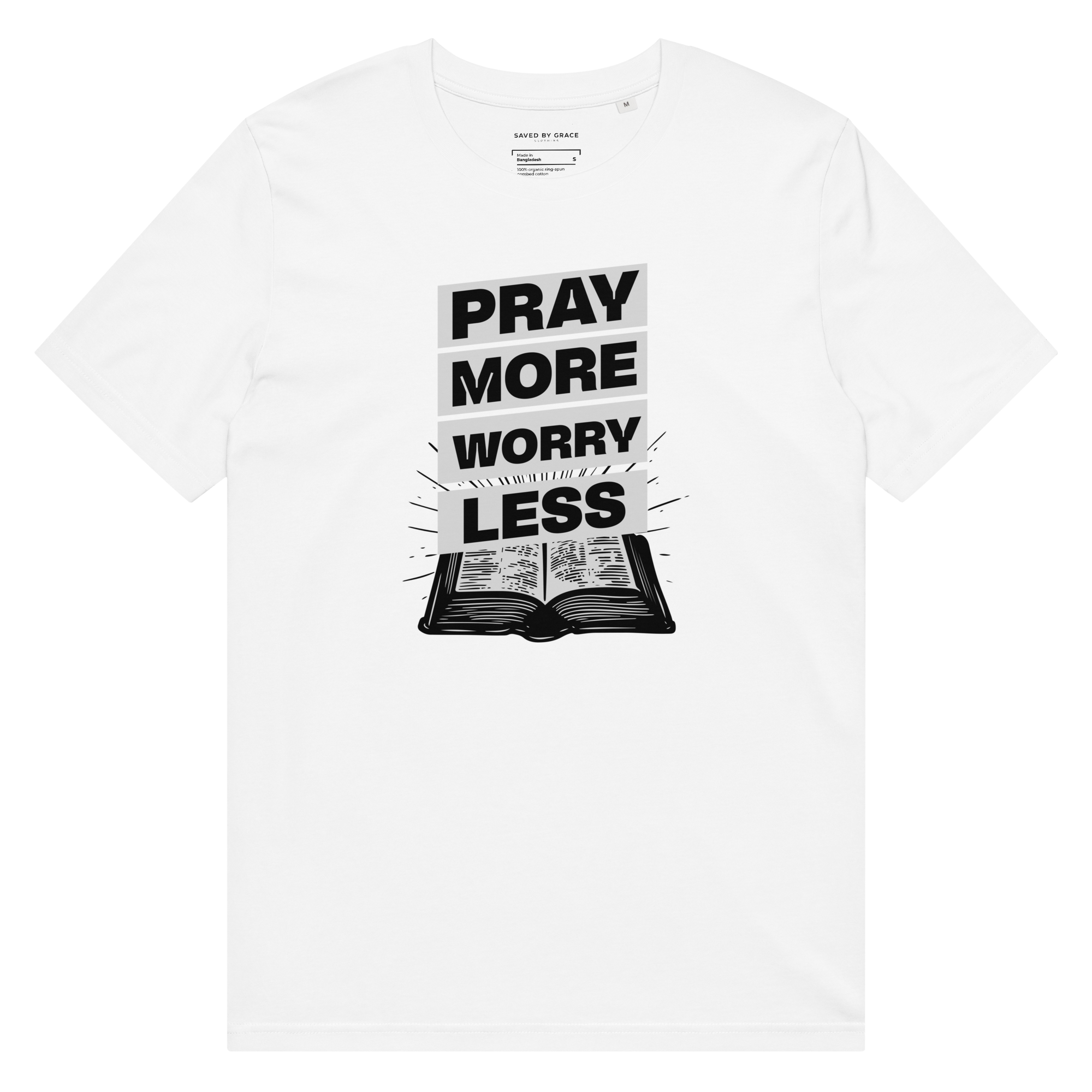 Pray more T-shirt pray more t shirt 1 Kristna kläder och presenter Pray more T-shirt