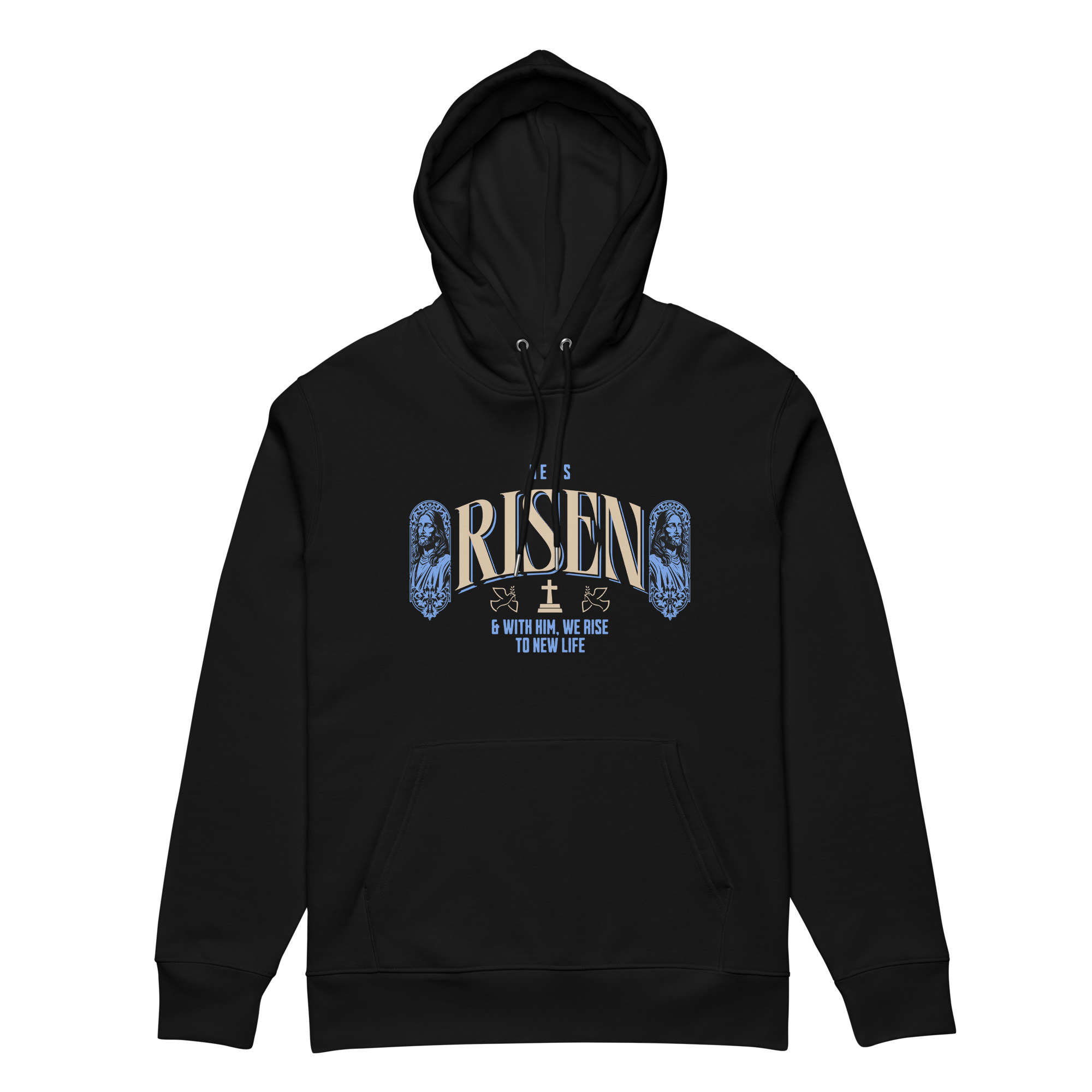 Risen Hoodie risen hoodie 1 Kristna kläder och presenter Risen Hoodie