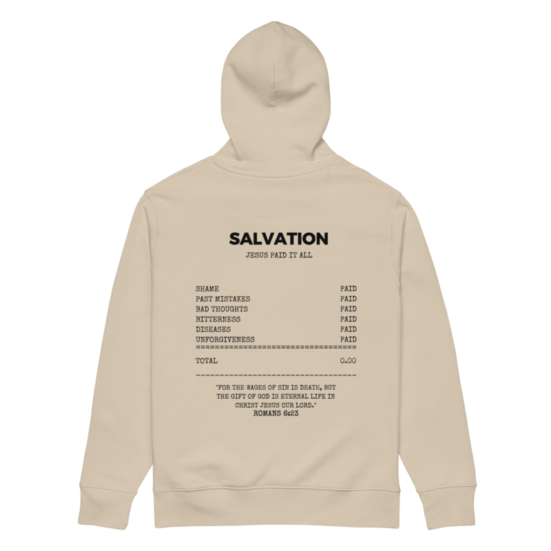 savedbygrace - kristna kläder och presenter salvation hoodie 1 Kristna kläder och presenter Savedbygrace Kristna kläder och presenter